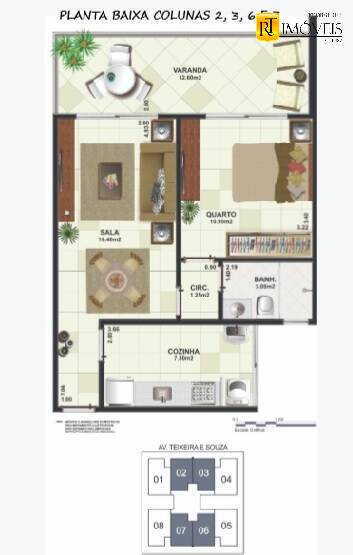 Apartamento à venda com 1 quarto, 56m² - Foto 15