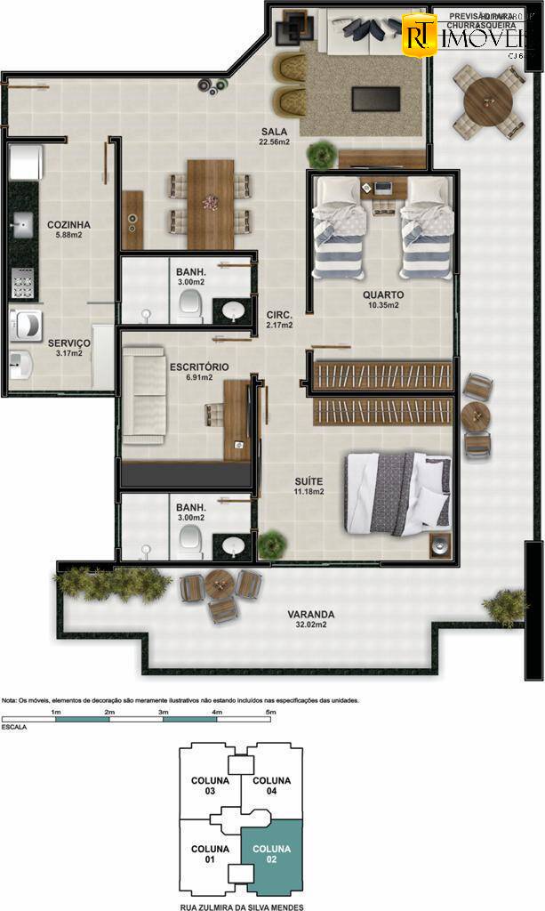 Apartamento à venda com 2 quartos, 105m² - Foto 34