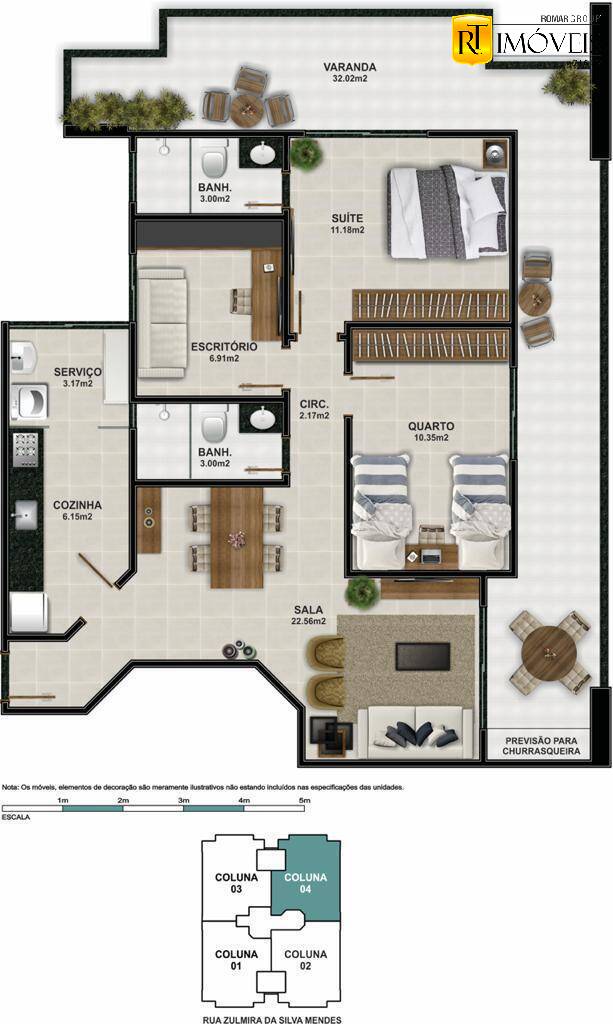 Apartamento à venda com 2 quartos, 105m² - Foto 35