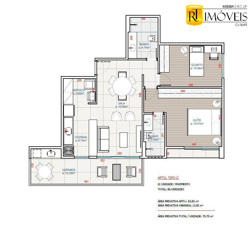 Apartamento à venda com 2 quartos, 77m² - Foto 17