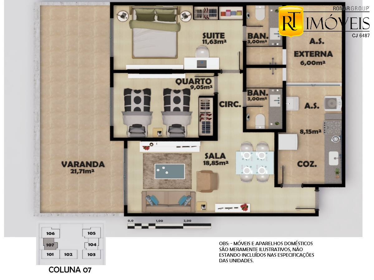 Apartamento à venda com 2 quartos, 74m² - Foto 70