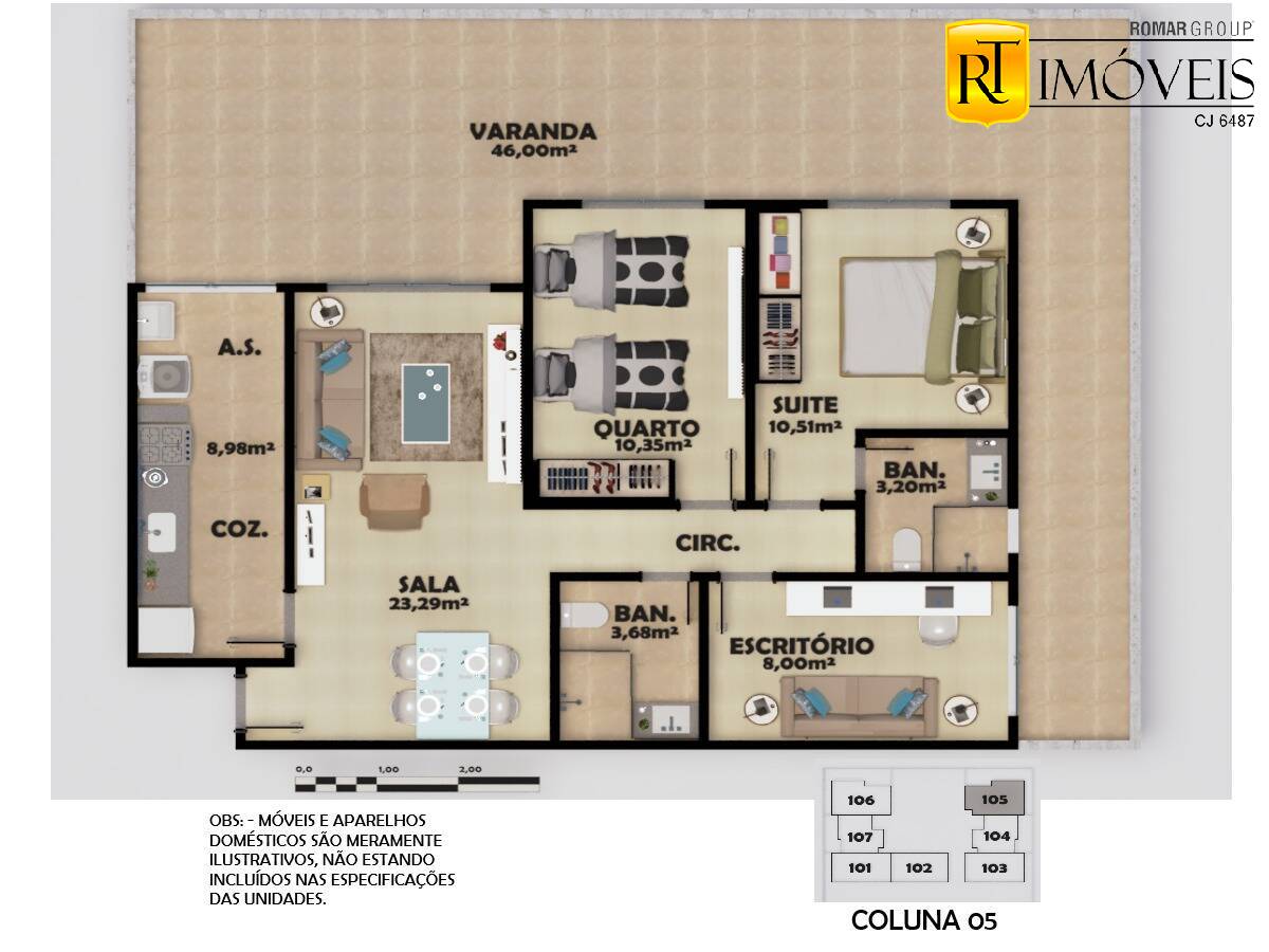 Apartamento à venda com 2 quartos, 74m² - Foto 71