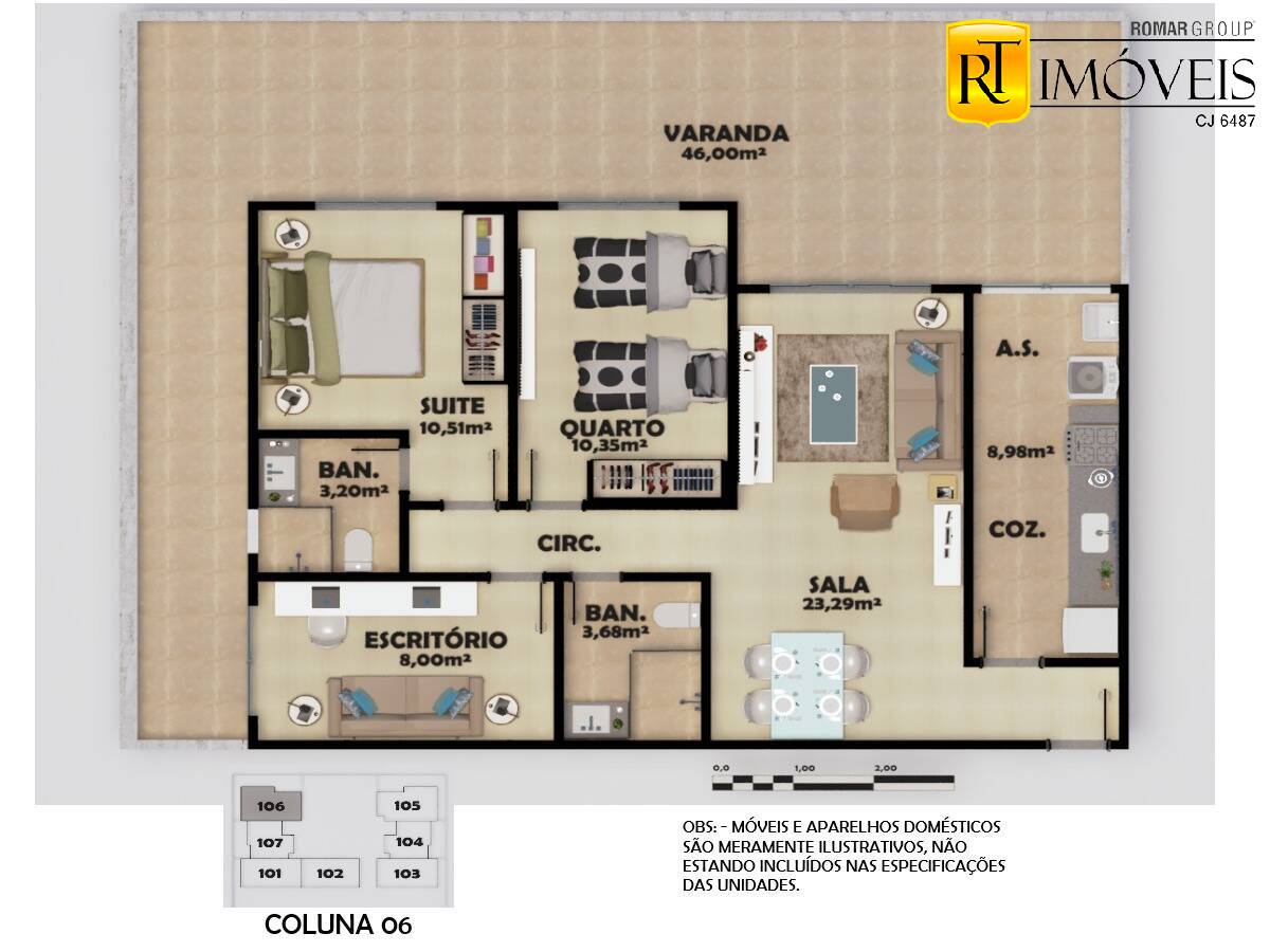 Apartamento à venda com 2 quartos, 74m² - Foto 72