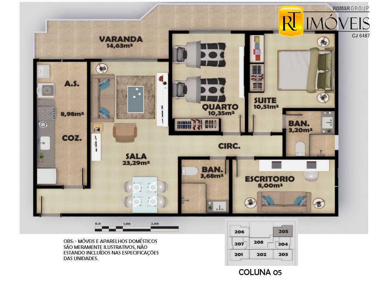 Apartamento à venda com 2 quartos, 74m² - Foto 74