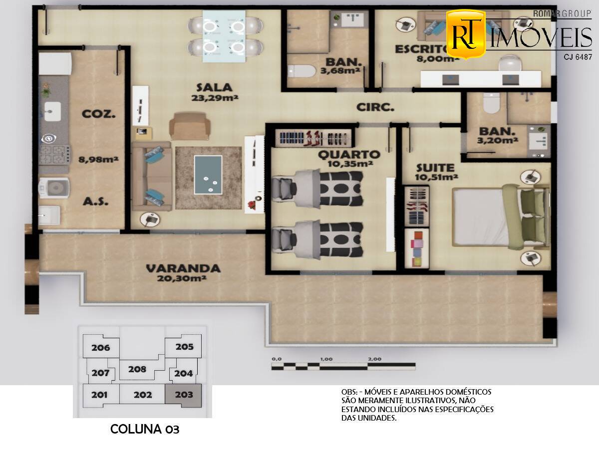 Apartamento à venda com 2 quartos, 74m² - Foto 73