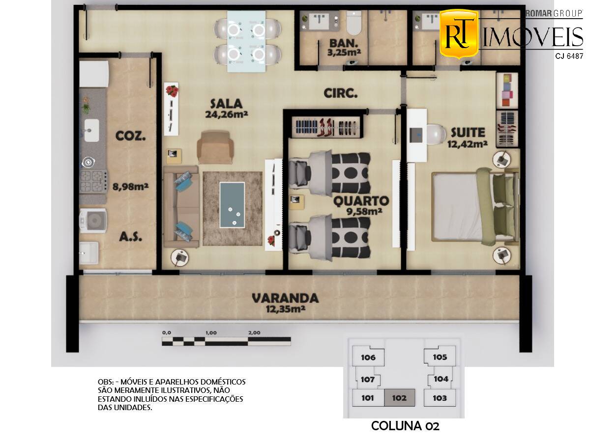 Apartamento à venda com 2 quartos, 74m² - Foto 76