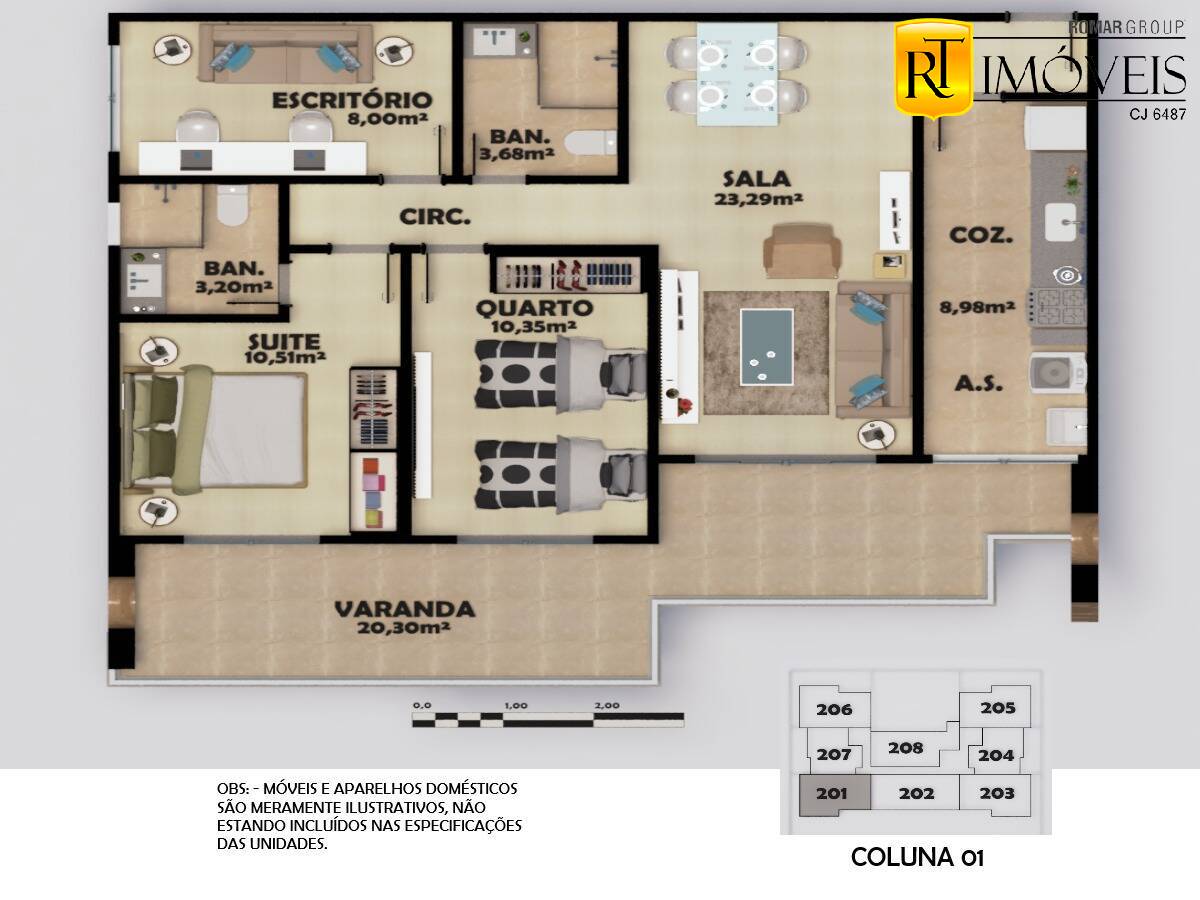 Apartamento à venda com 2 quartos, 74m² - Foto 78