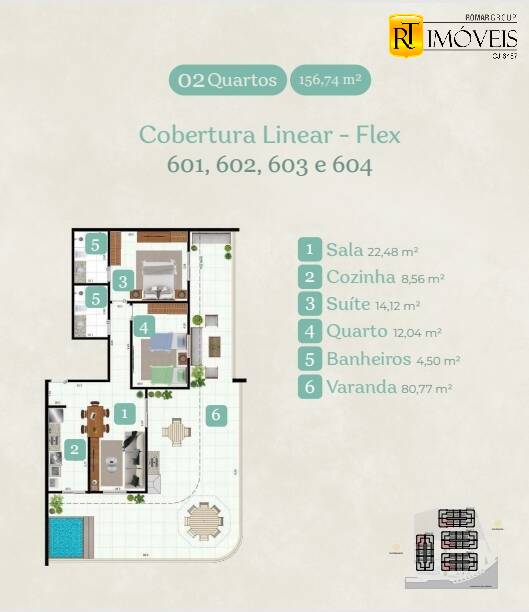 Apartamento à venda com 1 quarto, 64m² - Foto 21