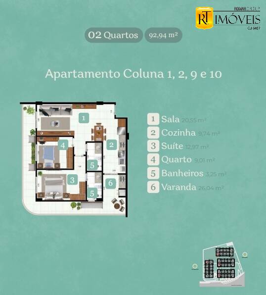 Apartamento à venda com 1 quarto, 64m² - Foto 28