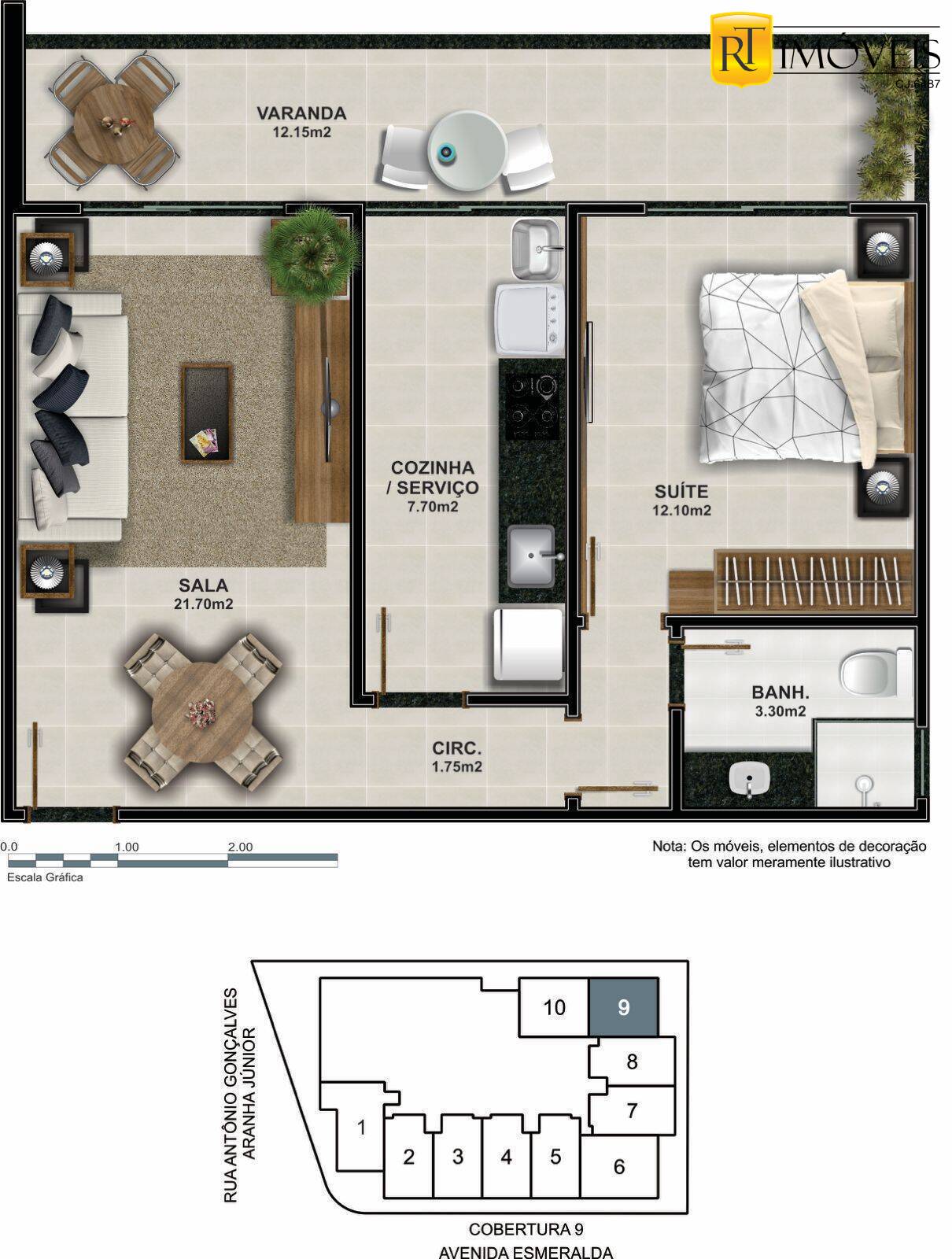 Apartamento à venda com 1 quarto, 53m² - Foto 28