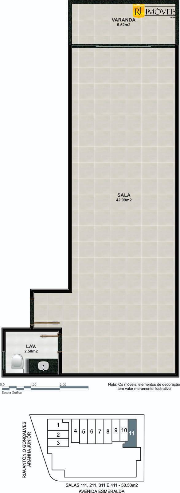 Apartamento à venda com 1 quarto, 53m² - Foto 41