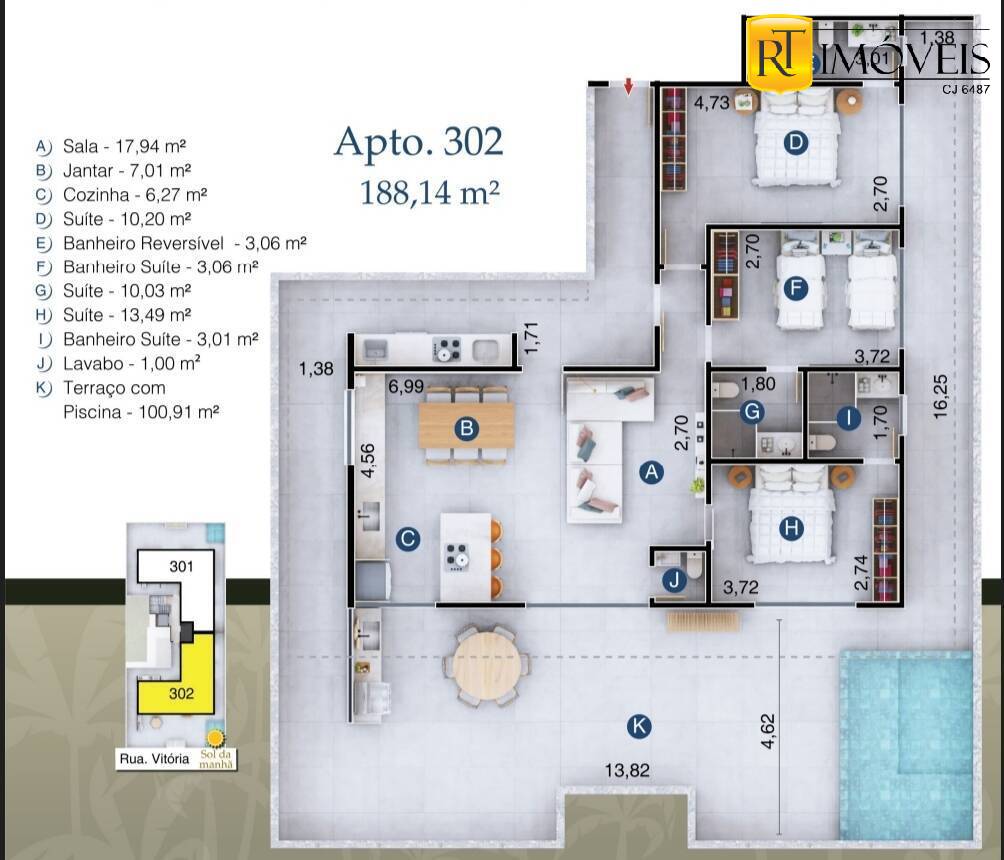 Apartamento à venda com 2 quartos, 64m² - Foto 13