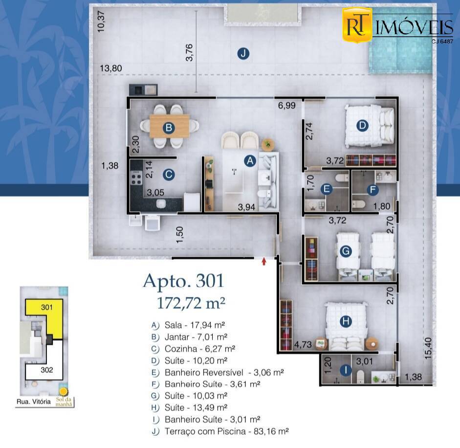 Apartamento à venda com 2 quartos, 64m² - Foto 14