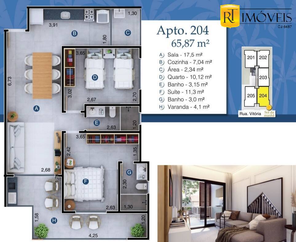 Apartamento à venda com 2 quartos, 64m² - Foto 16