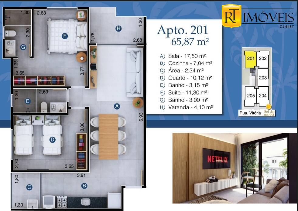 Apartamento à venda com 2 quartos, 64m² - Foto 18