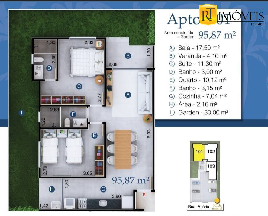 Apartamento à venda com 2 quartos, 64m² - Foto 20